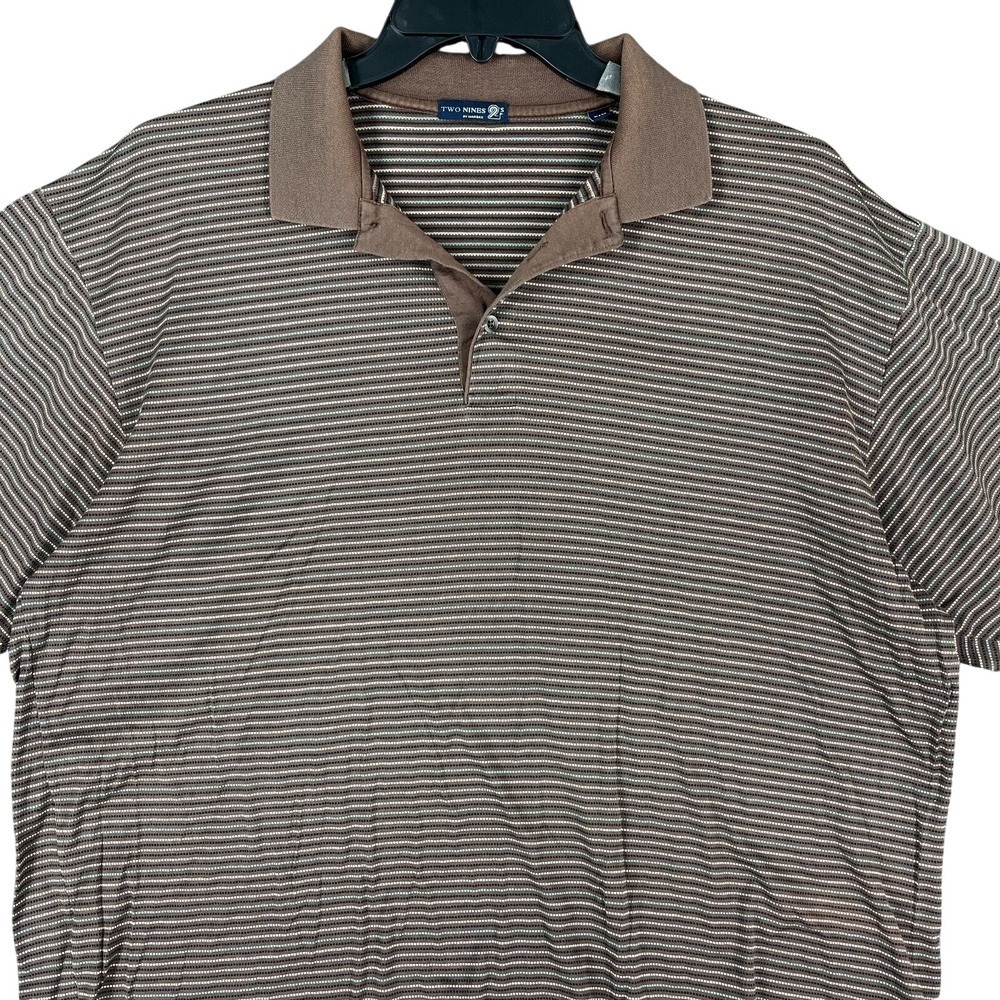 Two Nines By Marbas Filodi Scozia Polo Shirt‎ Men XL Cotton Striped Classic Fit